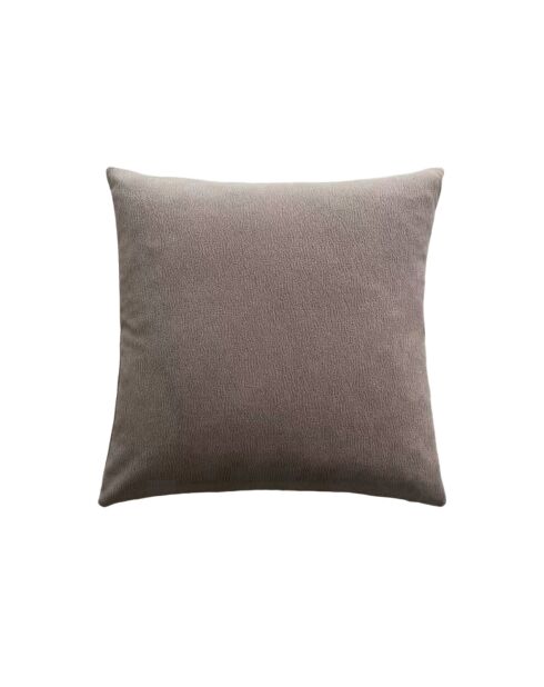 Housse de coussin Malory taupe - 45x45 cm