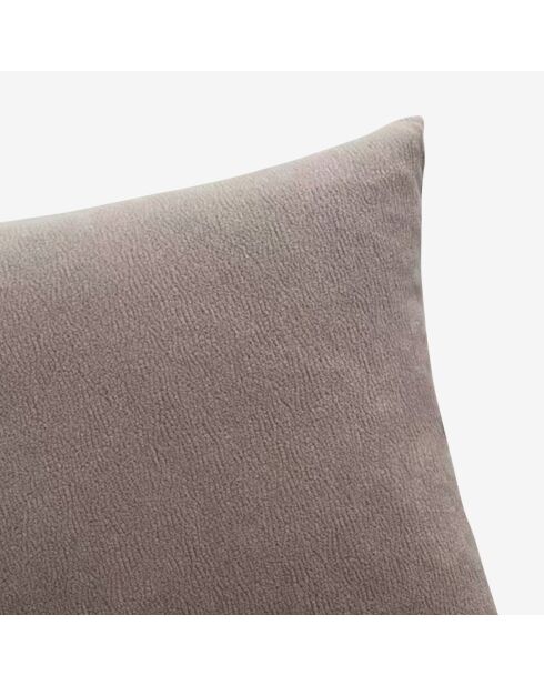 Housse de coussin Malory taupe - 45x45 cm