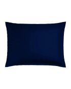 Set de 2 taies d'oreiller en satin de coton Nuit fleurie bleu 11 - 2x(50x70 cm)
