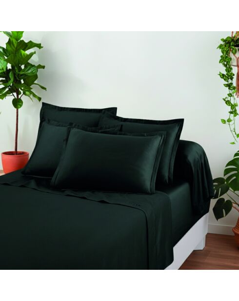 Set de 2 taies d'oreiller en satin de coton Uni 1 baratta gris 03 - 2x(50x70 cm)