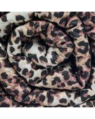 Copriletto in raso di cotone Wild Elegance marrone chiaro - 220x250 cm