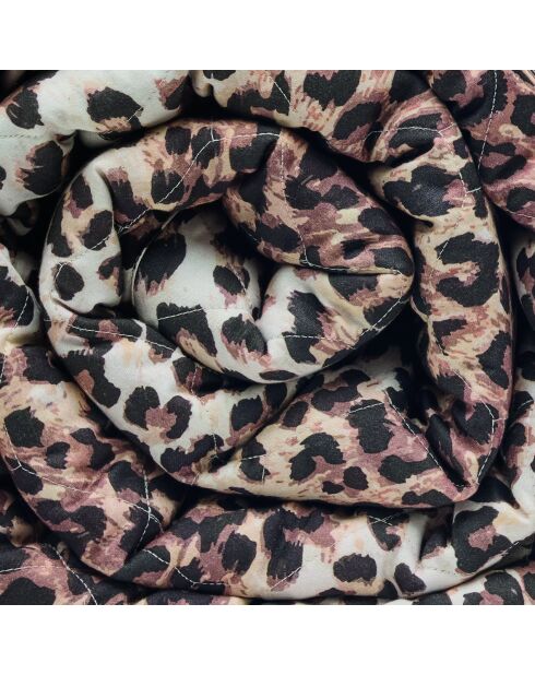 Copriletto in raso di cotone Wild Elegance marrone chiaro - 220x250 cm