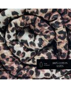 Copriletto in raso di cotone Wild Elegance marrone chiaro - 220x250 cm
