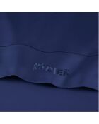 Set lakens van rechthoekig katoensatijn kussensloop Uni 1 baratta blauw 06 - 180x200 cm