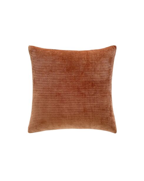 Housse de coussin Maya rouge séquoia - 45x45 cm