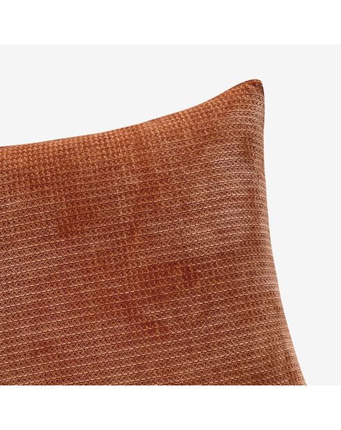 Housse de coussin Maya rouge séquoia - 45x45 cm
