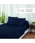 Uni 1 baratta blue 11% katoensatijn laken