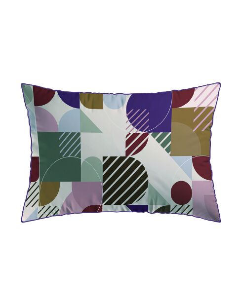 Funda de almohada Modul'Art de satén de algodón blanco, 2 unidades (50 x 70 cm)