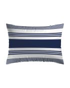 Set de 2 taies d'oreiller en satin de coton Léna bleu - 2x(50x70 cm)