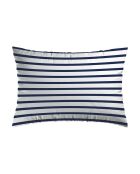 Set de 2 taies d'oreiller en satin de coton Léna bleu - 2x(50x70 cm)