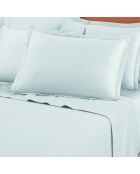 Drap plat en satin de coton Uni 1 baratta blanc 01
