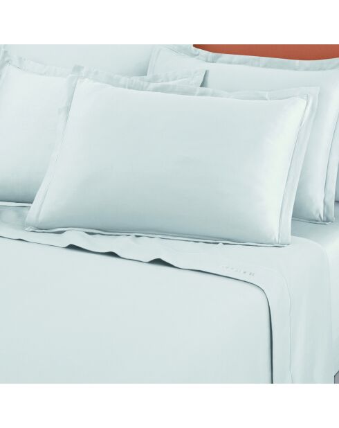 Drap plat en satin de coton Uni 1 baratta blanc 01