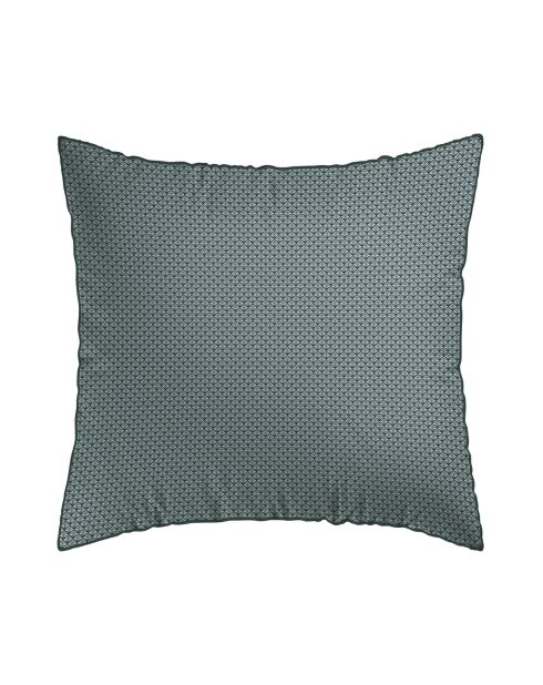 Set de 2 taies d'oreiller en satin de coton Harmonie des oiseaux vert - 2x(63x63 cm)