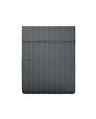 Drap plat en satin de coton dobby stripe Jacquard gris foncé
