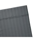 Drap plat en satin de coton dobby stripe Jacquard gris foncé