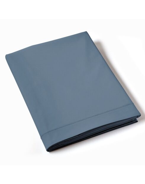 Drap plat en percale de coton uni céladon - 240x300cm
