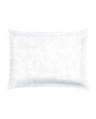 Weißer Jacquard-Jacquard-Kissenbezug aus gewebtem Baumwollsatin — 2 x (50 x 70 cm)