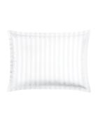 Weißer Jacquard-Jacquard-Kissenbezug aus gewebtem Baumwollsatin — 2 x (50 x 70 cm)