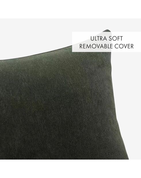 Housse de coussin Malory vert - 45x45 cm