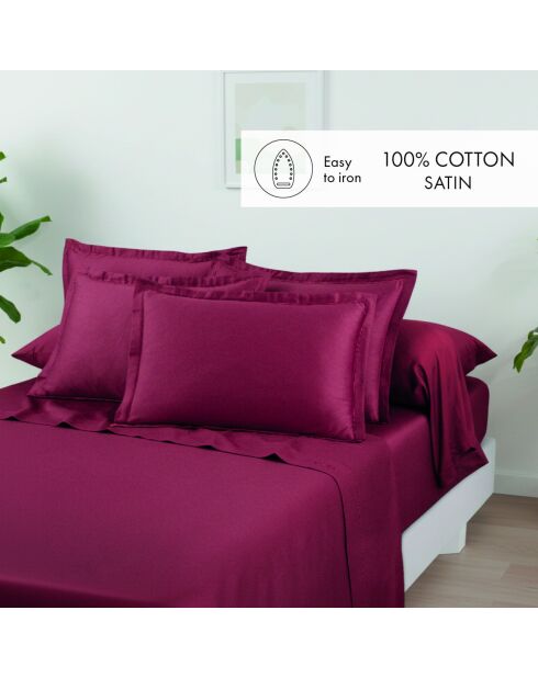 Uni 1 baratta bordeaux 01 katoensatijn laken
