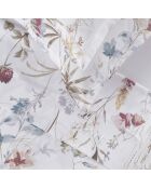 Maxi-Bettwäsche-Set, rechteckig, Kissenbezug aus Baumwollsatin, weißer singender Kolibri, 2 Stück (90 x 200 cm)