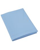 Drap plat en percale de coton uni ciel
