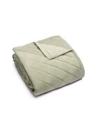 Couvre-lit en verlours côtelé Diamond taupe - 220x250 cm