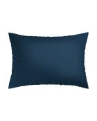 Blauer Kissenbezug aus Baumwollgaze 14-2x (50x70 cm) Uni
