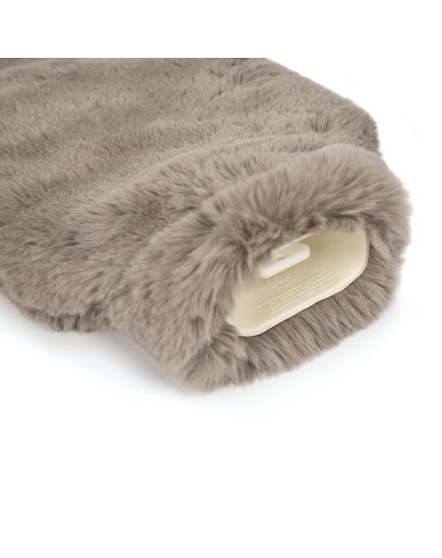Borraccia per acqua calda con coperchio beige - 20x33 cm