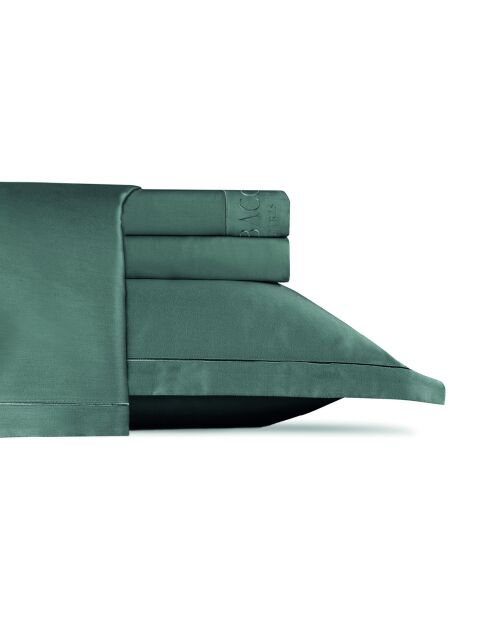 Ensemble de draps satin de coton Uni 1 baratta gris 02 - 180x200 cm