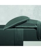 Ensemble de draps satin de coton Uni 1 baratta gris 02 - 180x200 cm