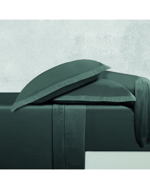 Ensemble de draps satin de coton Uni 1 baratta gris 02 - 180x200 cm