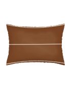 Set de 2 taies d'oreiller en satin de coton Camille brun - 2x(50x70 cm)