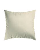 Funda de almohada Uni de gasa de algodón pardo 07 — 2x (63 x 63 cm)