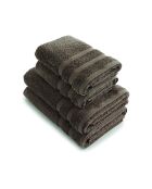 Set van 2 handdoeken en 2 bruine badlakens - 2x (50x100 cm) + 2x (70x140 cm)