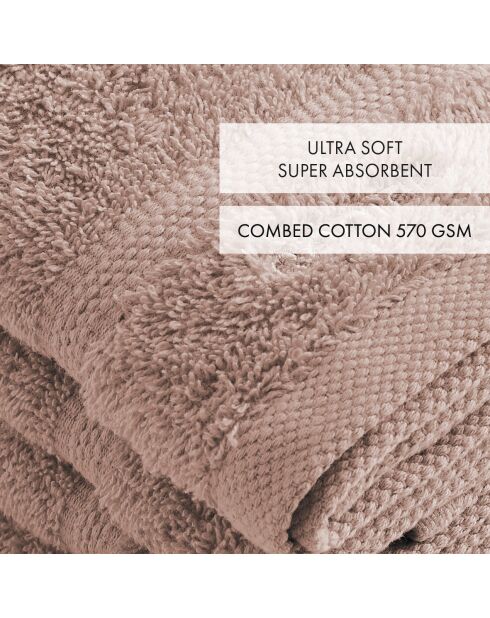 Set van 4 taupe gastenservetten - 30 cm