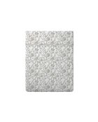 Parterre de Roses Baby-Bettlaken aus Baumwollsatin, 80 x 110 cm, Weiß/Taupe