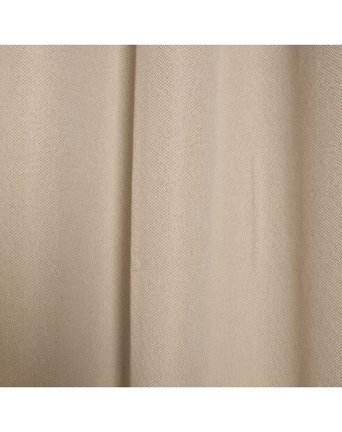 Rideau obscurcissant à œillets Lisbonne taupe - 140x220 cm