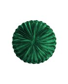 Prato fluwelen kussen donkergroen - D 35 cm