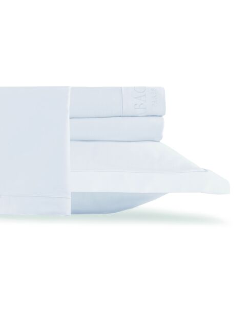 Ensemble de draps Maxi taie rectangle satin de coton Uni 1 baratta blanc 01