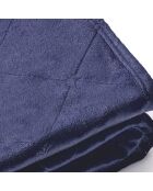 Maxi Plaid/Tagesdecke Design Diamond dunkelblau - 220x250 cm