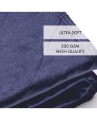 Maxi Plaid/Tagesdecke Design Diamond dunkelblau - 220x250 cm