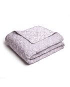 Colcha ultrasuave con diseño de cama de rosas y lavanda, 180 x 220 cm