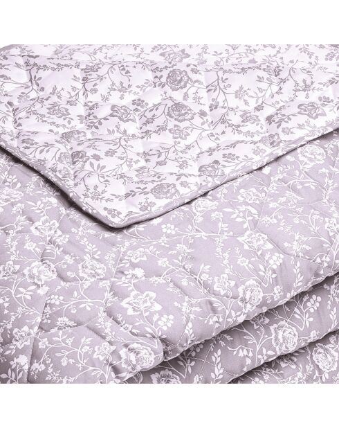 Colcha ultrasuave con diseño de cama de rosas y lavanda, 180 x 220 cm