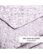 Colcha ultrasuave con diseño de cama de rosas y lavanda, 180 x 220 cm