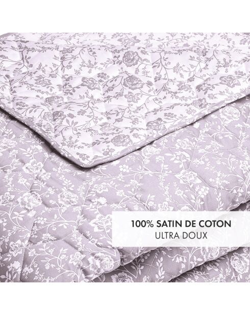 Colcha ultrasuave con diseño de cama de rosas y lavanda, 180 x 220 cm
