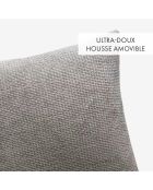 Housse de coussin Alenia gris clair - 45x45 cm