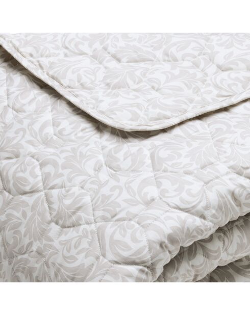 Couvre-lit XL Damask Floralia taupe - 220x250 cm