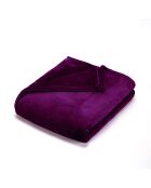 Maxi plid/copriletto in pile bordeaux - 180x220 cm