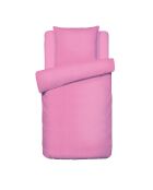 Bettbezug Uni aus Baumwollgaze mit Kissenbezug 06 - 140x200 cm, rosa